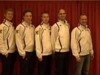 Team Österreich (Herren) 2014: Sebastian Wunderer, Mathias Genner, Martin Reichel, Felix Purzner und Markus Forejtek
