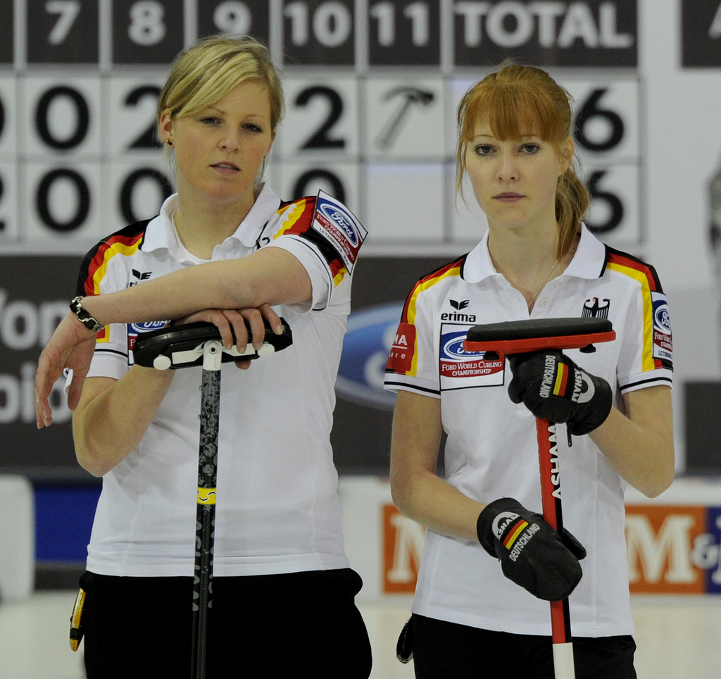 Corinna Scholz und Stella Heiss (GER) bei der WM 2012 in Lethbridge (CAN)